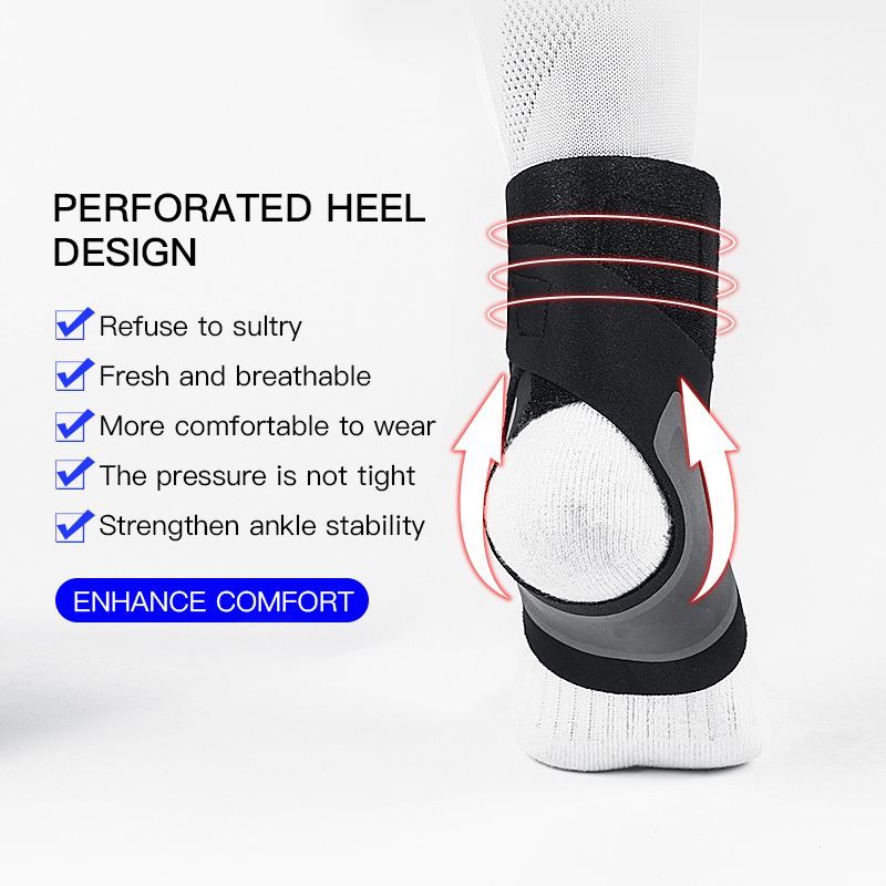 2pcs Sports Compression Ankle Sleeve Foot Ankle Protector Anti Sprain Support Brace