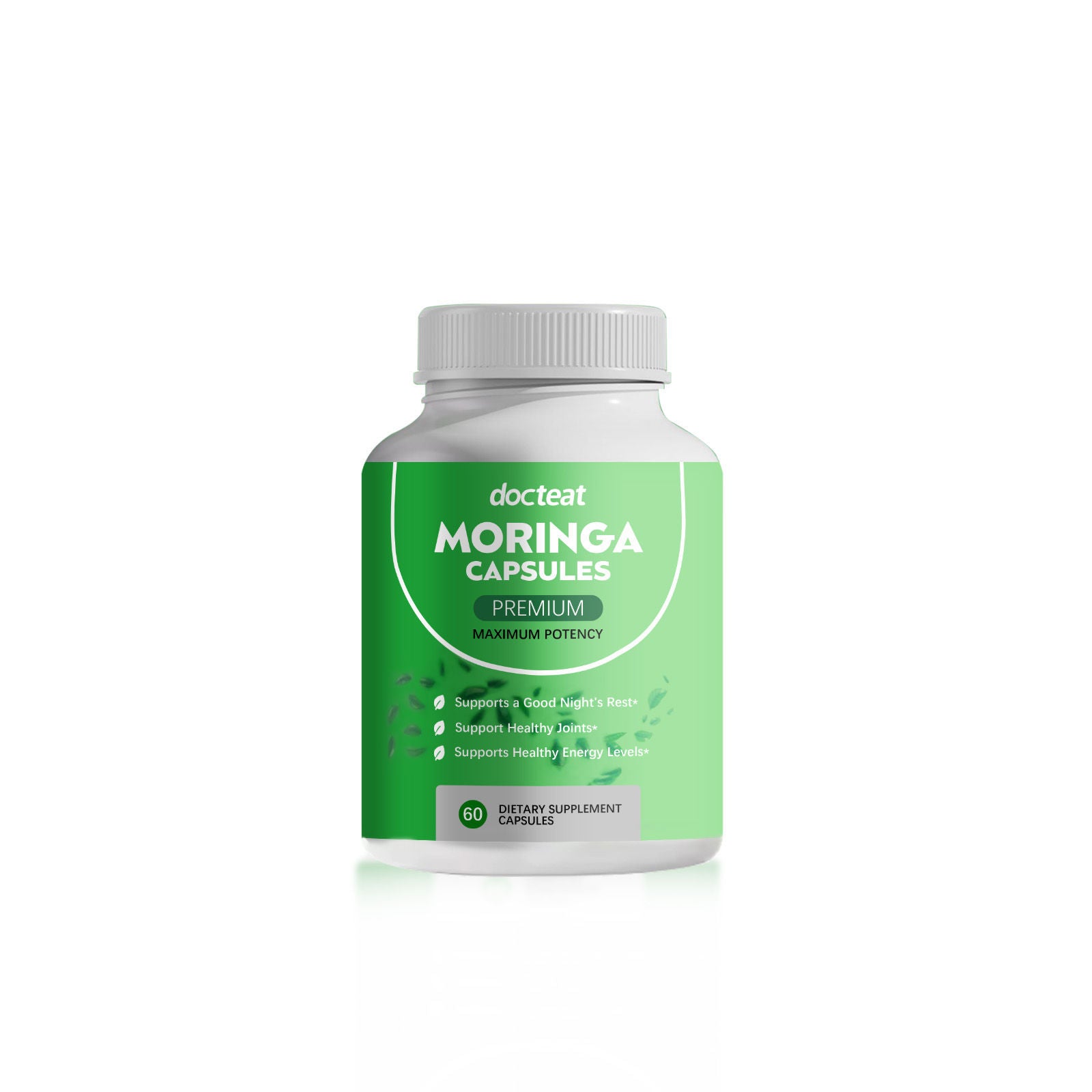 Boost Energy Naturally with Moringa Capsules, Premium Body Care Supplement ,60pcs