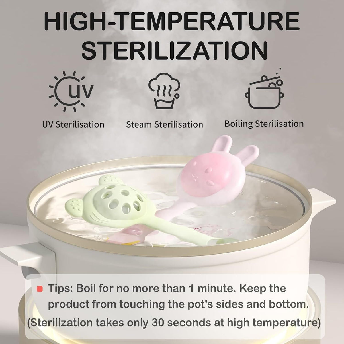 Silicone Baby Rattle Teething Toys Toddler Chew Toy For Infant 3 6 9 Months