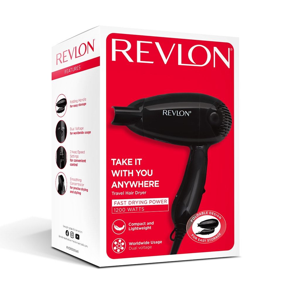 Revlon Voyage Travel Folding Hair Dryer, 1200 Watts
