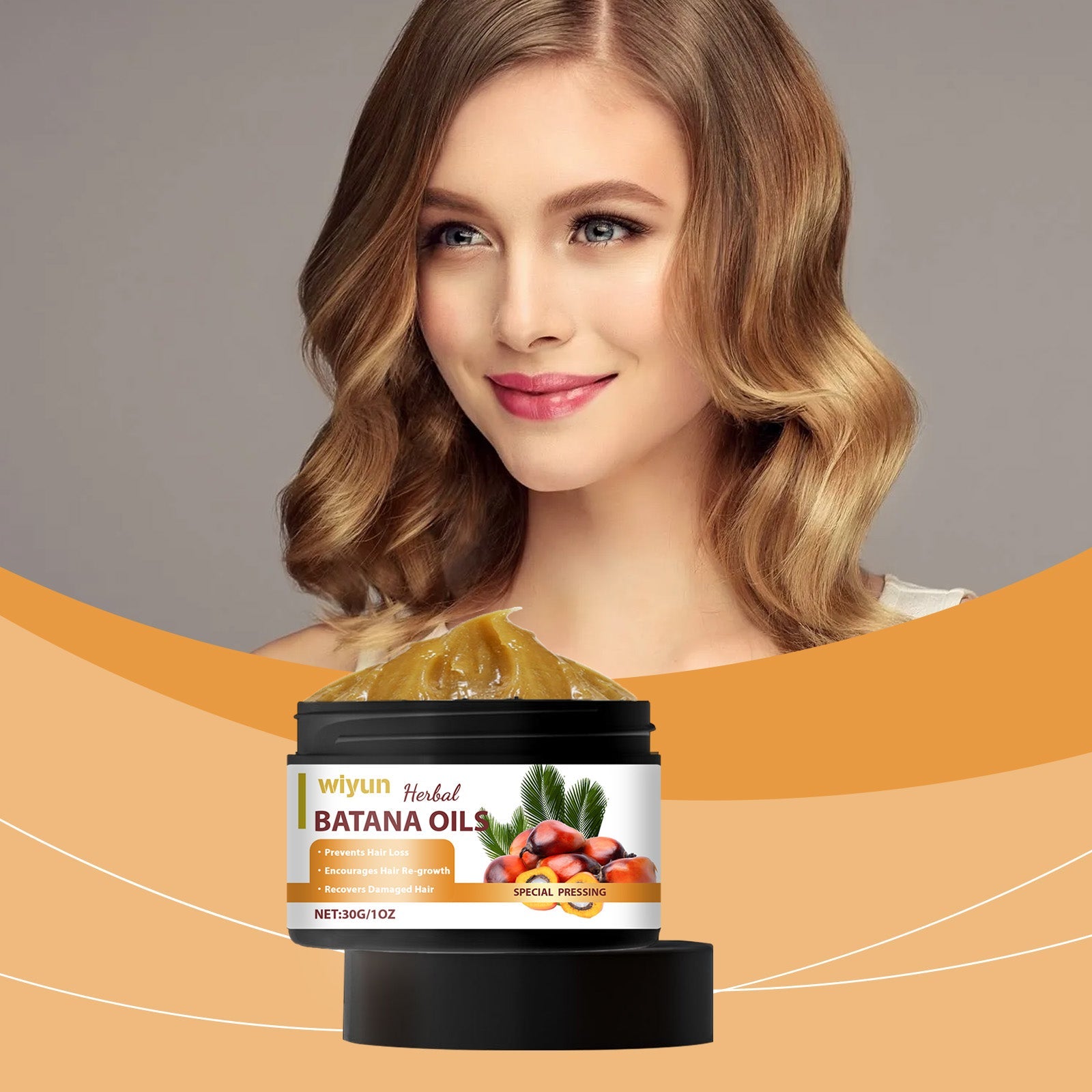 Batana Hair Care Oil, Smoothing, Moisturizing, Repair, Hair Growth, Anti-Damage ,30g