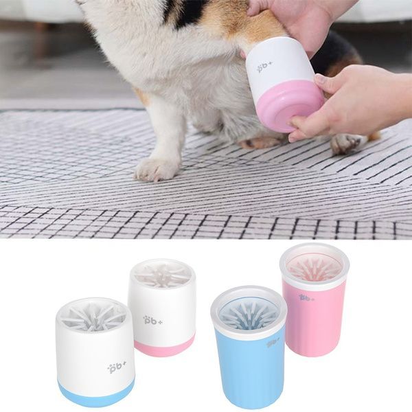 Pet Foot Wash Cup Dog Paw Cleaner Cup Portable Silicone Puppy Washing Brush Feet Cleaner Mug