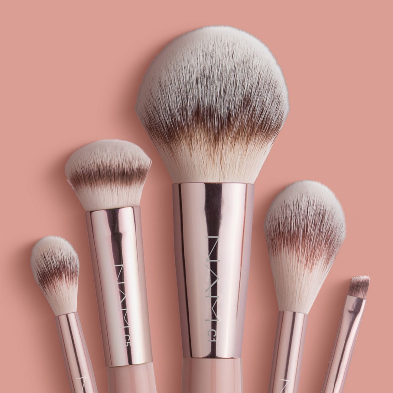 NAM Vegan Powder Brush Luxurious Soft Synthetic Bristles for Perfect Powder Application