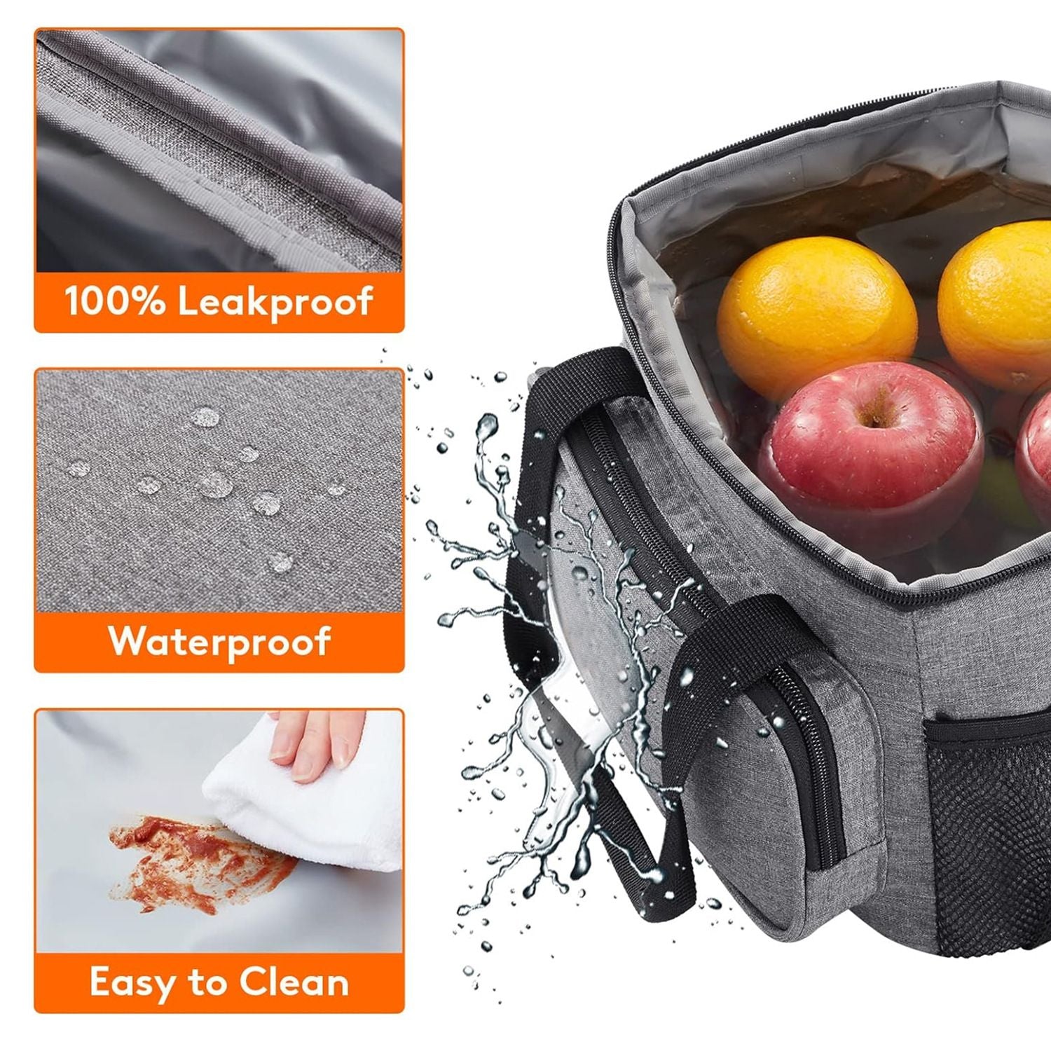Large Insulated Food Delivery Cooler Bag with Shoulder Strap