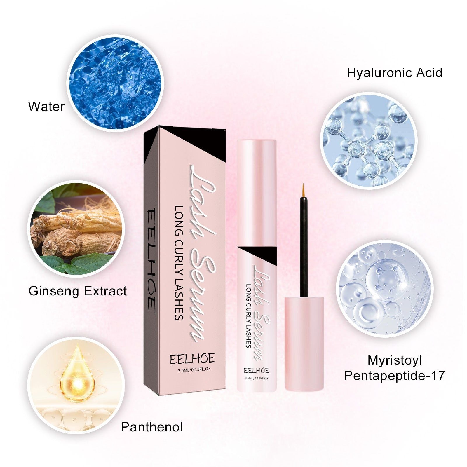 Lash Serum, Natural Warping, Thick, Long, Curling, Nourishing, Eyelash Growth ,3.5ml