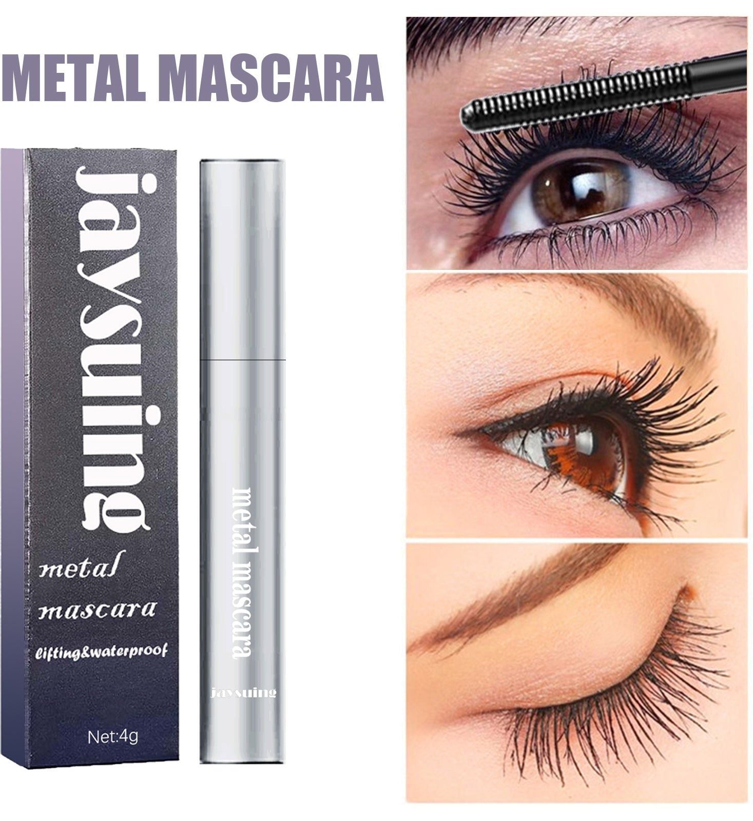 Curling Mascara, Dense and Slender Lashes, Natural Volume, Long-lasting, Perfect Curl ,4g