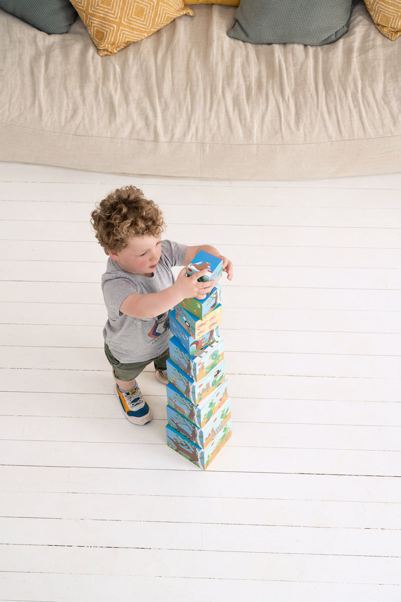 Animals Of The World 10 Pcs Stacking Tower - Jumbo