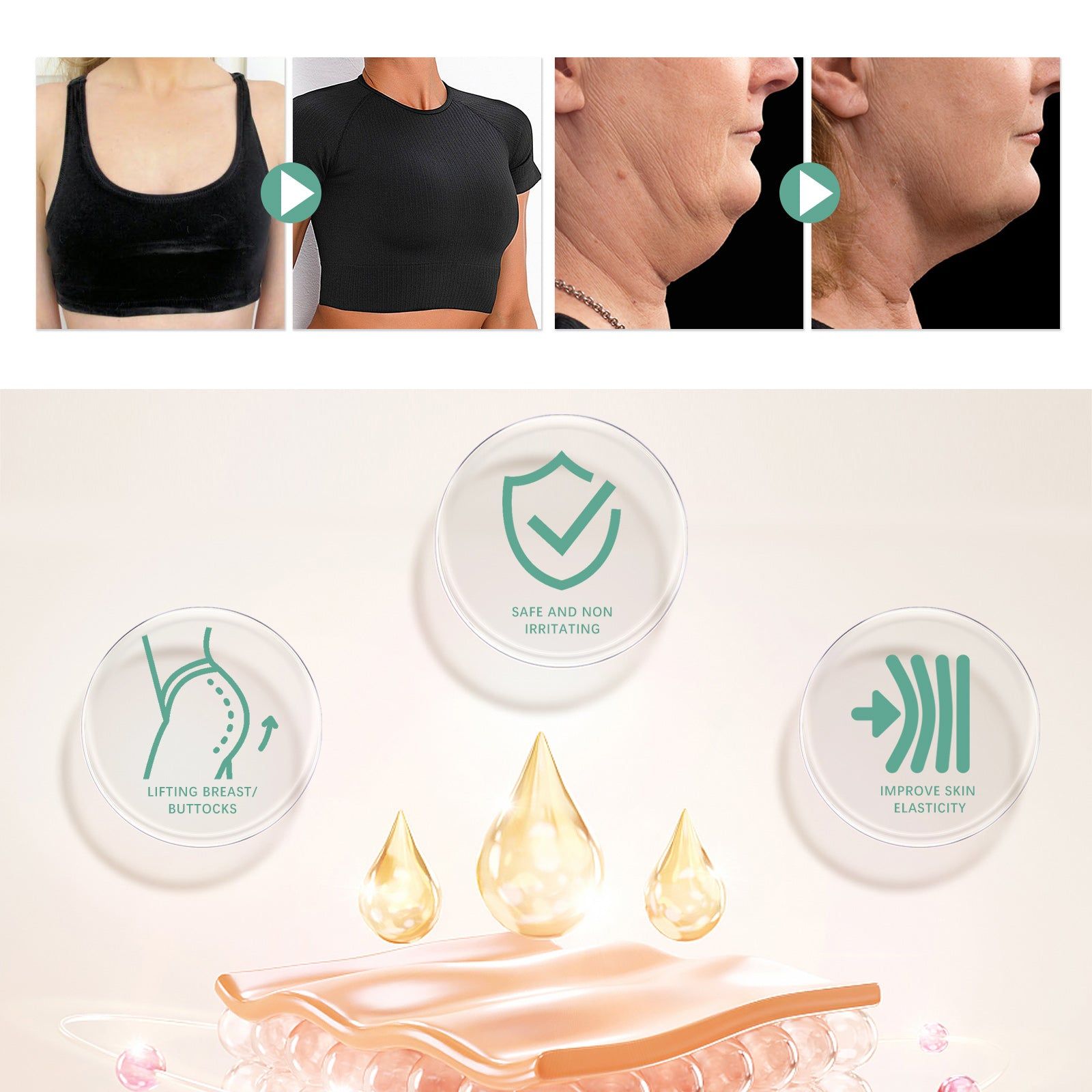 Body Lifting Essence for Firm and Smooth Skin, Anti-Aging, Skin Moisturizer ,50ml