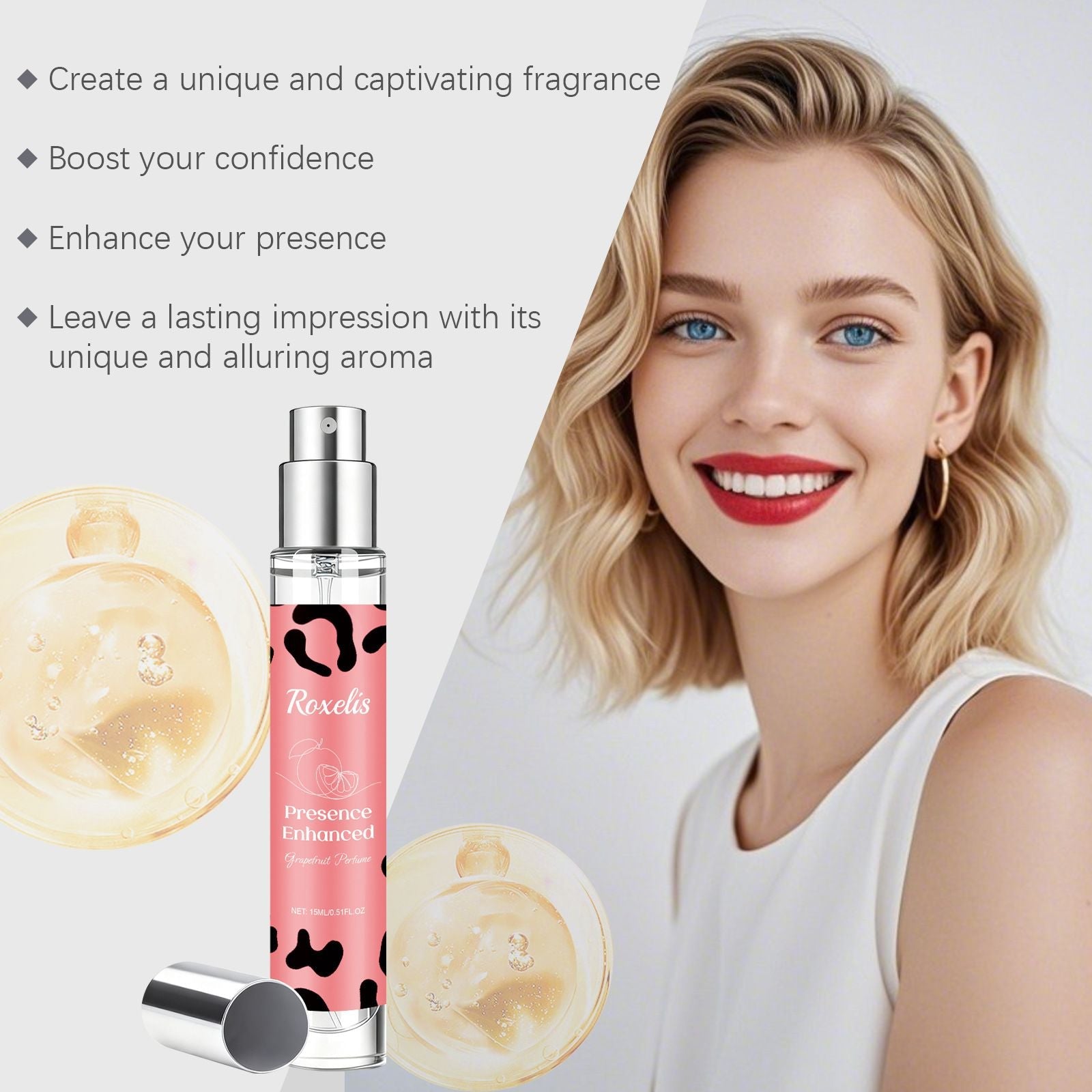15ml Grapefruit Perfume with Citrus and Fresh Scent