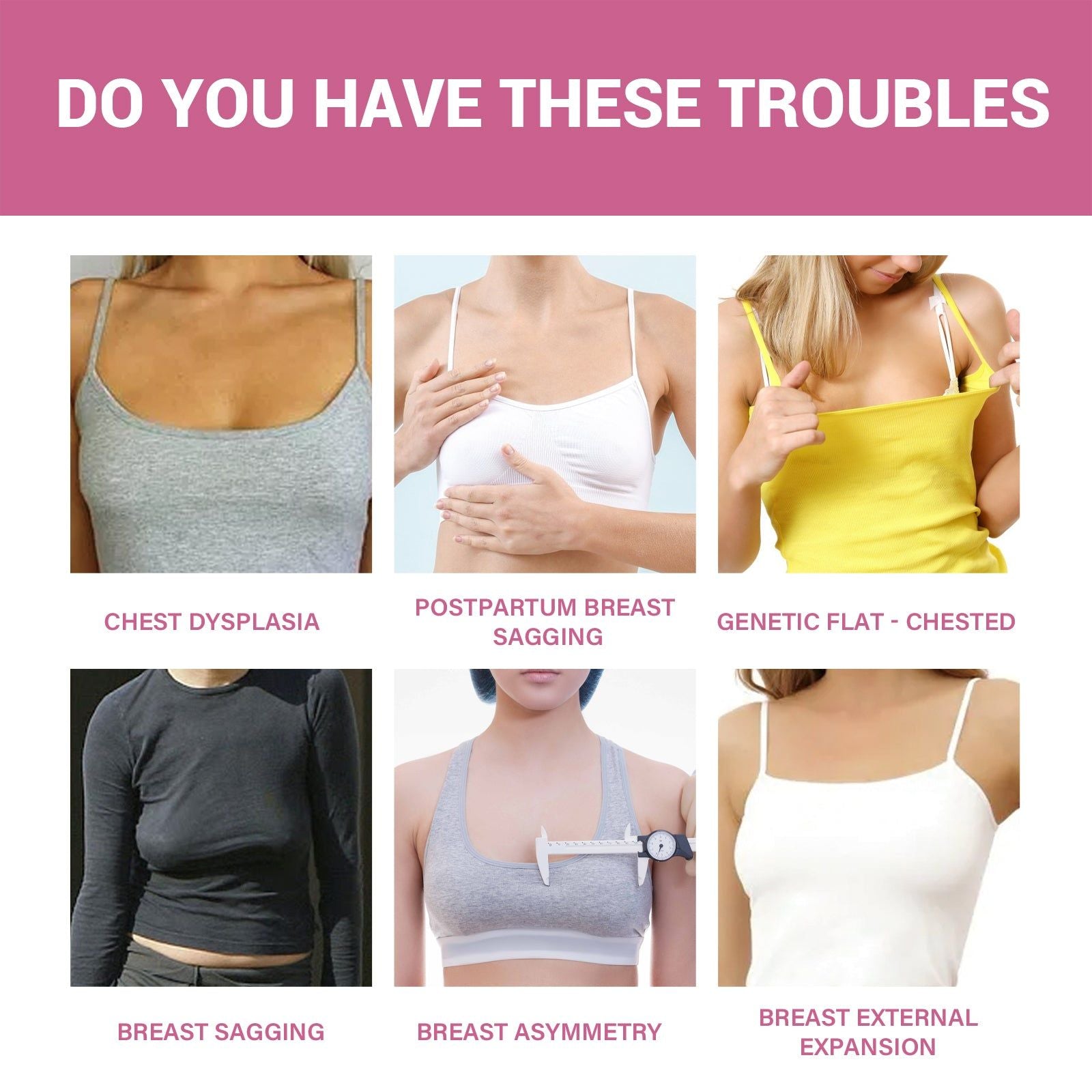 Chest Care Lift Bra, Tights, Volumizes, Tightens, Slimming, Comfortable ,1pcs