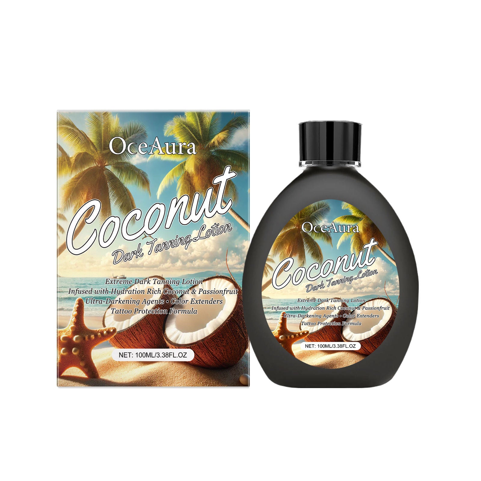 Bronze Body Care Lotion, Natural Sun-Kissed Tan, Moisturizing, Summer Beach Glow ,100ml