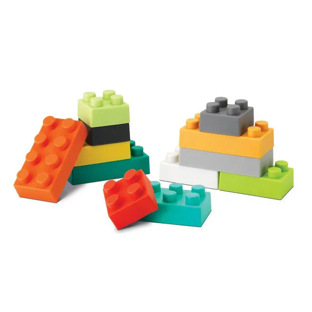 Infantino Super Soft 1st Building Blocks – Baby Activity Toy Set (12 pcs)