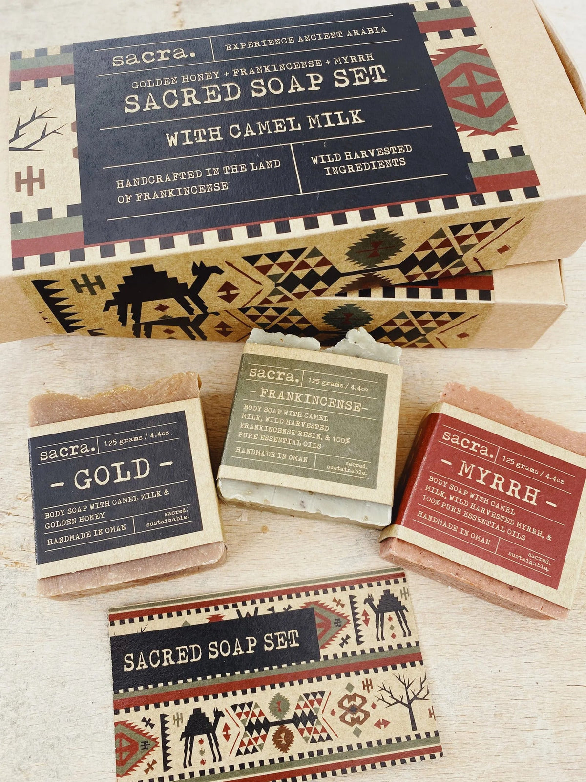 3 Piece Sacred Soap Gift Set – Gold, Frankincense &amp; Myrrh