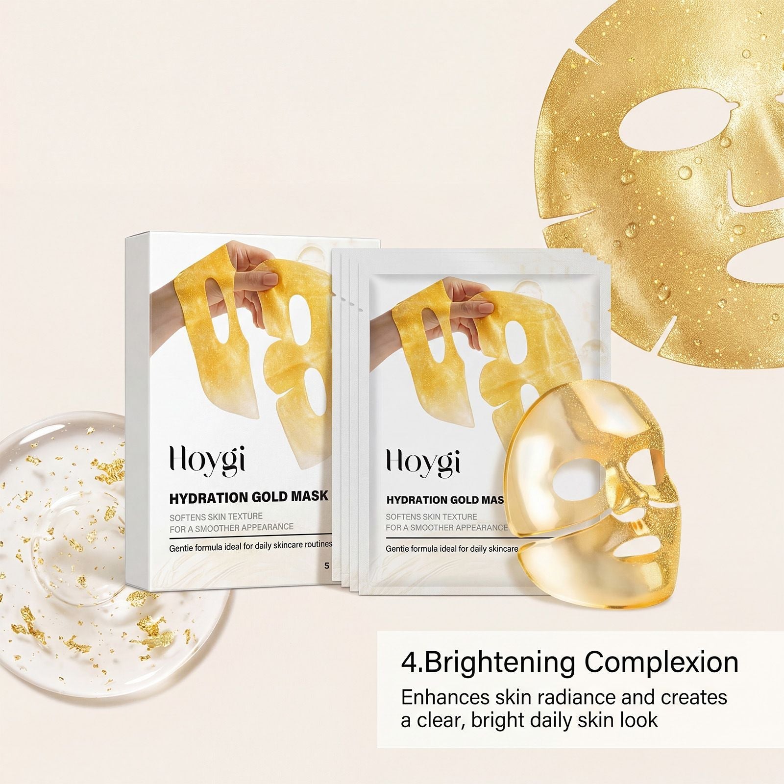 Hydrating Sheet Face Mask Set Moisturizing 5pcs