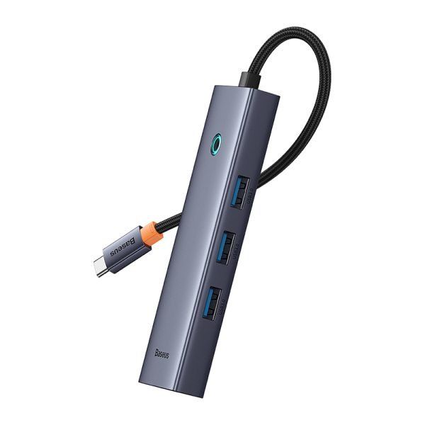 Baseus UltraJoy Series 4-Port USB HUB, Type-C to 4×USB 3.0, Space Grey, BA.B0005280A813-03.GY