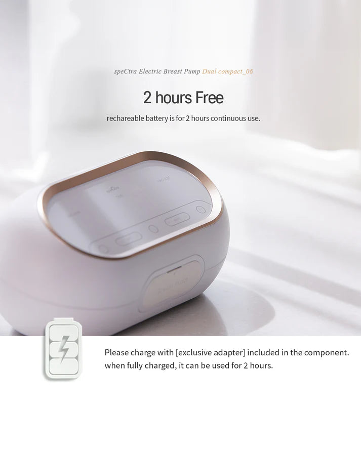 Spectra® Dual Compact Electric Breast Pump Set Gold