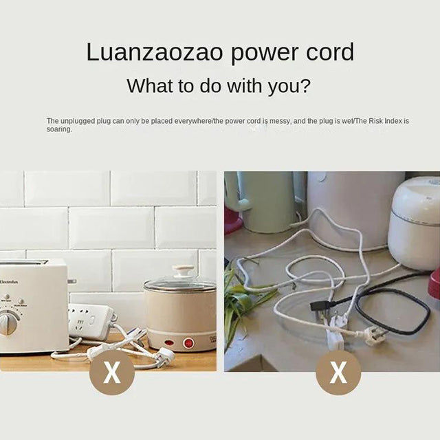 Kitchen Storage Power Cord Organizer - Cable Management Solution for Tidy, Clutter-Free Space