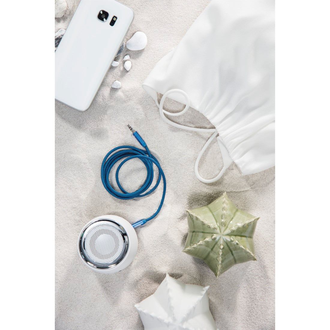 HAMA 178201 "Design Line" Audio Cable, aluminium, 1 m, blue