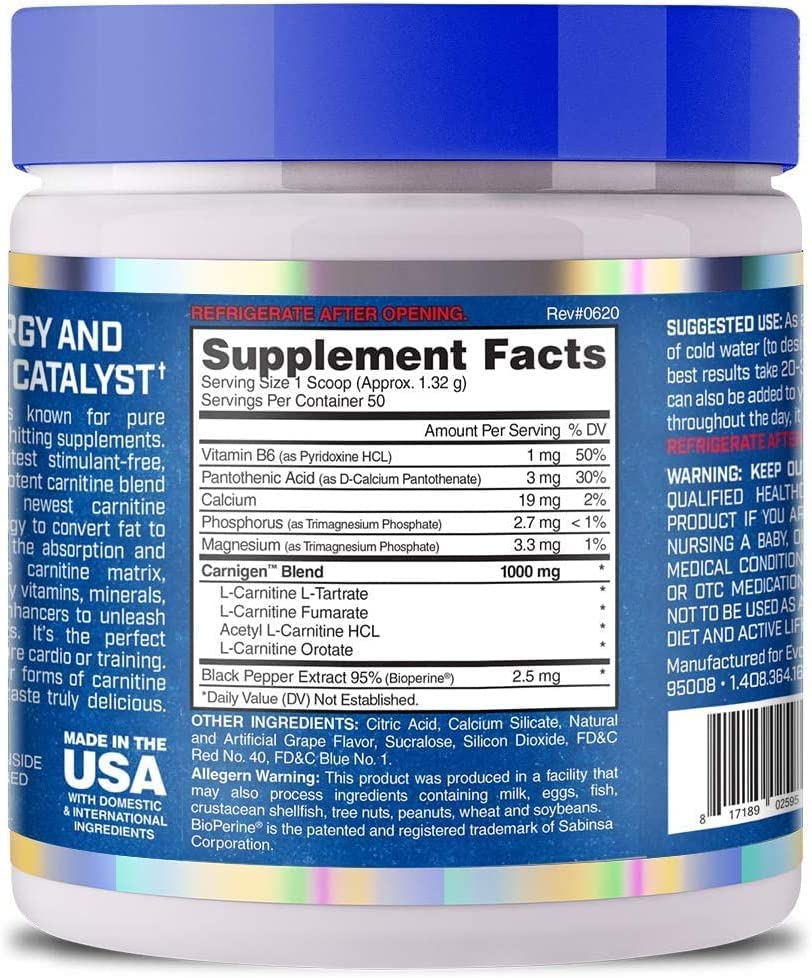 إيفوجين كارنيجين  جريب بلاست 50 حصة