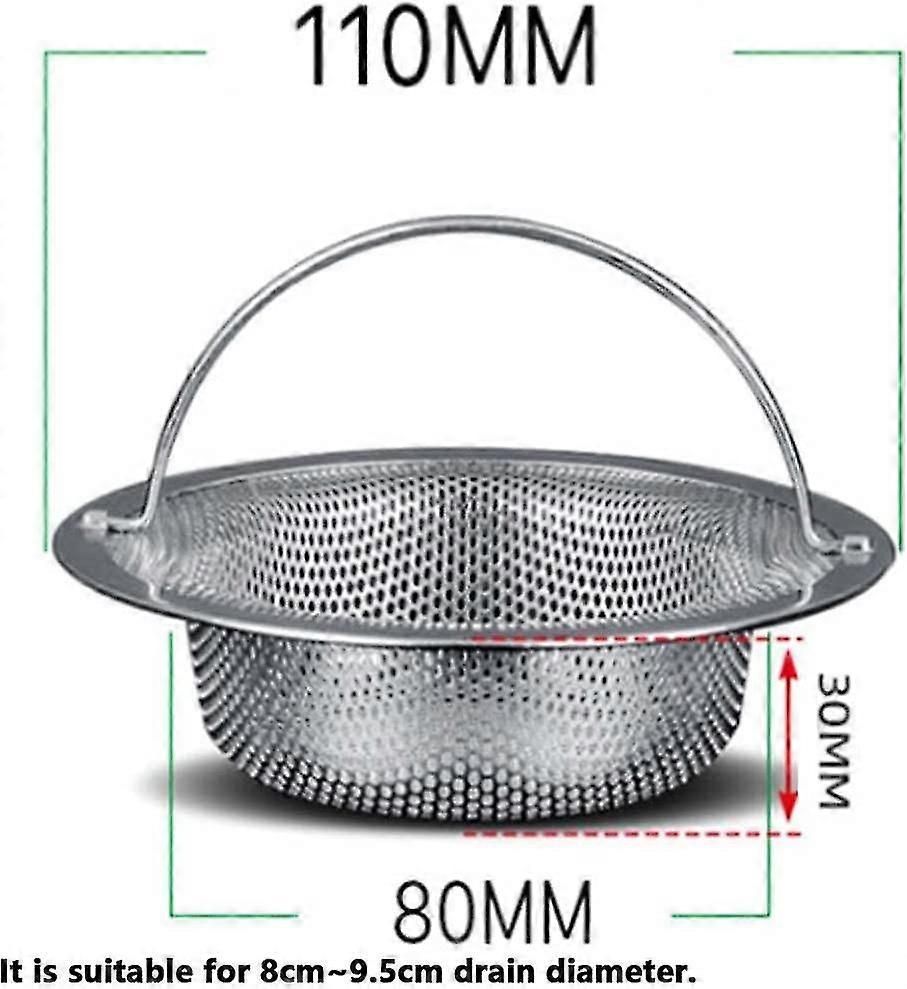 2 Pack Stainless Steel Kitchen Sink Strainers With Lift Up Handle