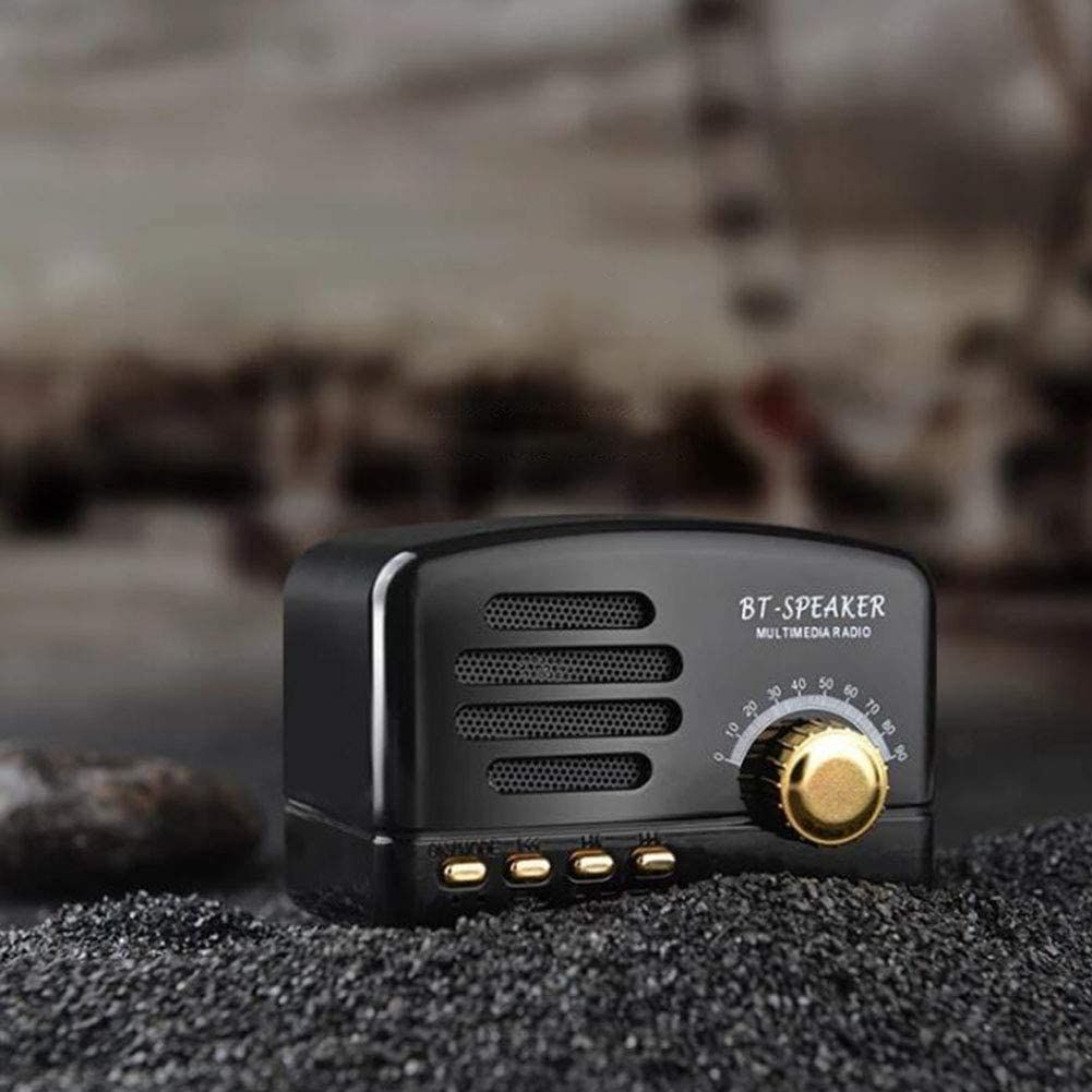 Retro Bluetooth Speaker Portable Wireless Stereo Speaker Mini Vintage AM FM Radio