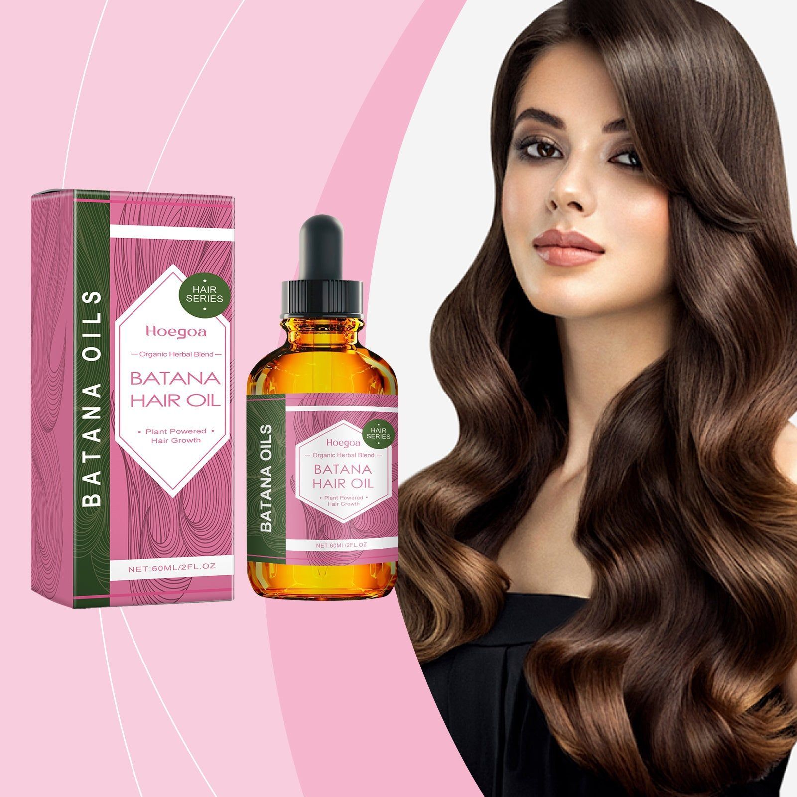 Batana Herbal Hair Oil for Nourishing Hair Follicles, Reducing Hair Loss, Deep Repair, Hair Care Solution ,60ml
