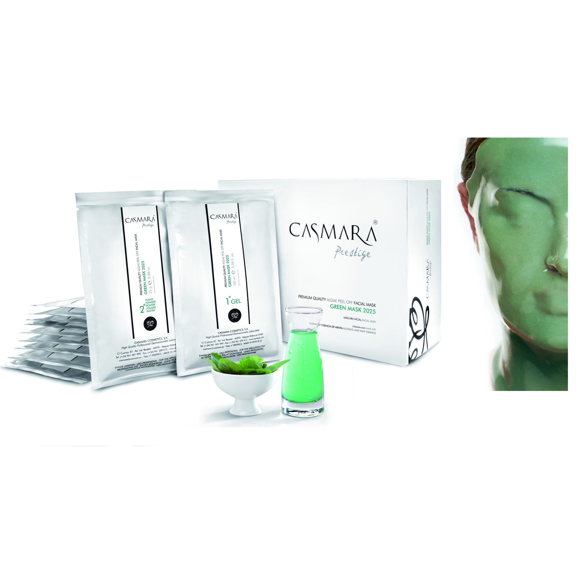 Casmara Green Mask 2025, Gel And Powder, 1 Pack