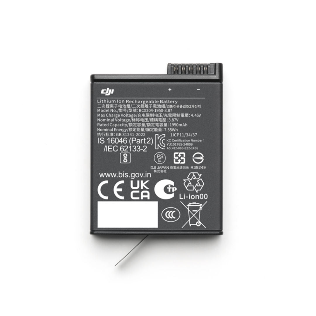 DJI Osmo Action Extreme Battery Plus 1950mAh for Action 3, 4, 5 & Osmo360, DJI-ZA501