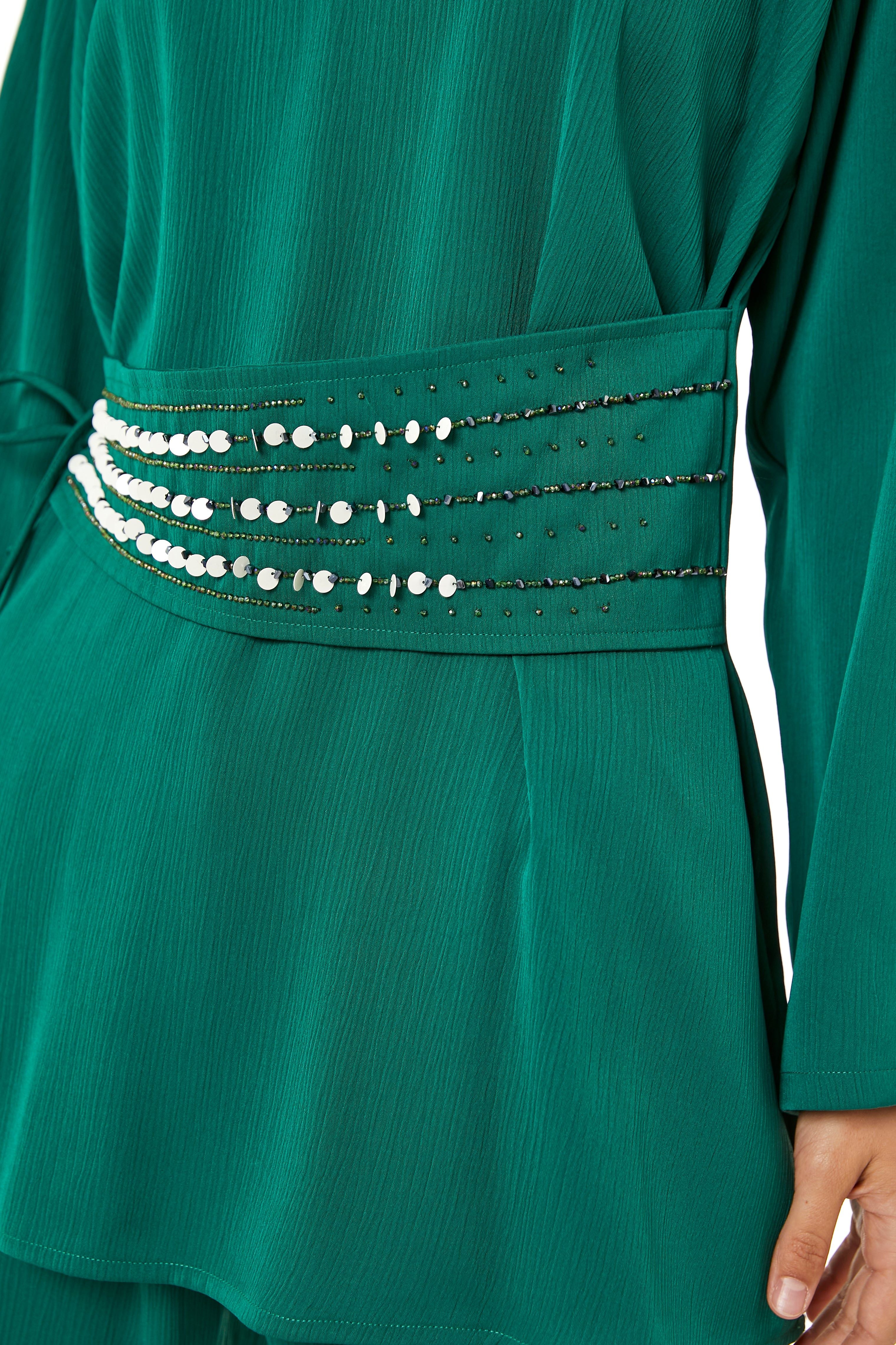 Green Zoom Top and Pants Set