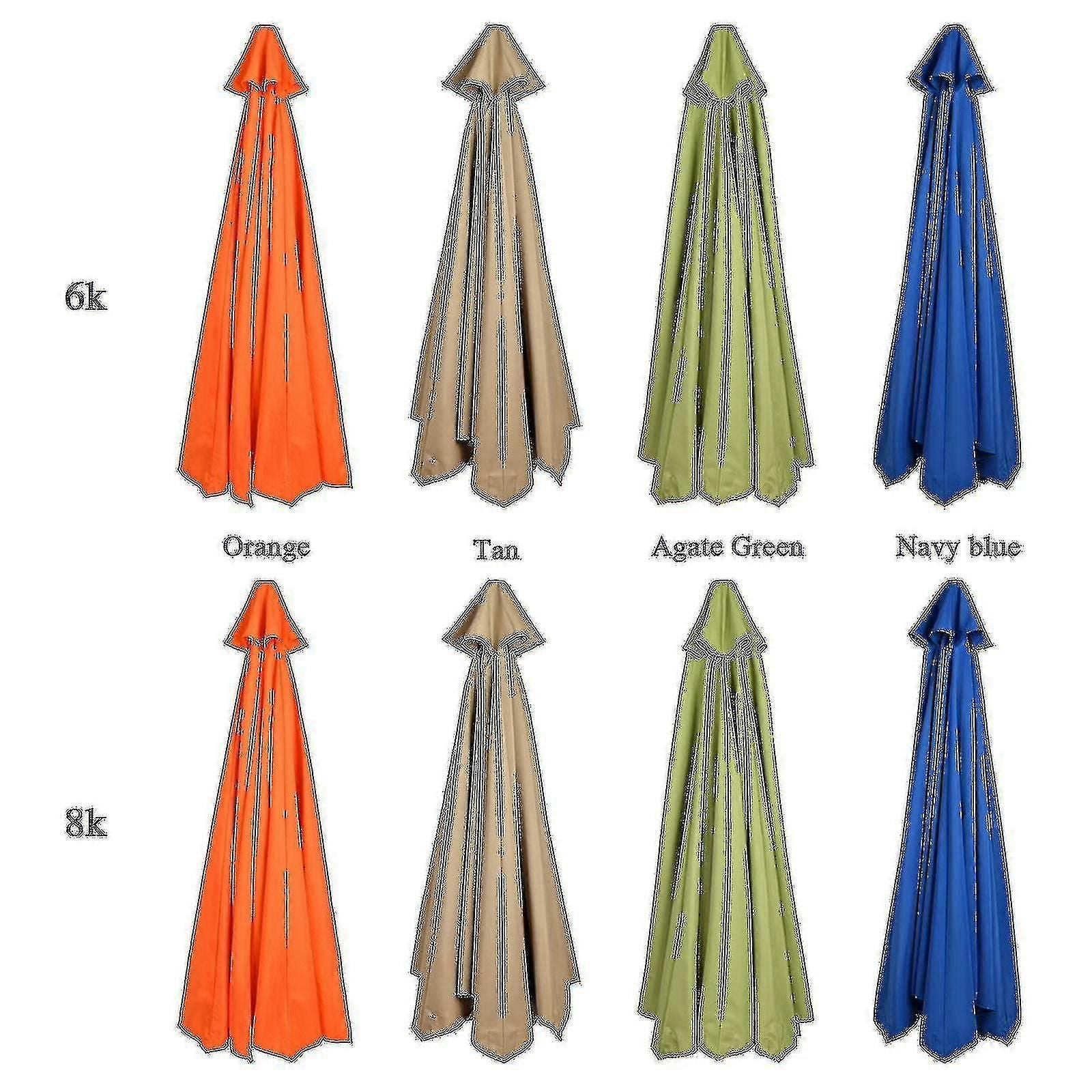 Best Seller Replacement Fabric Garden Parasol Canopy Cover For 3m 6/8 Arm Patio Sun Umbrella 50% Offer-yzy zxin