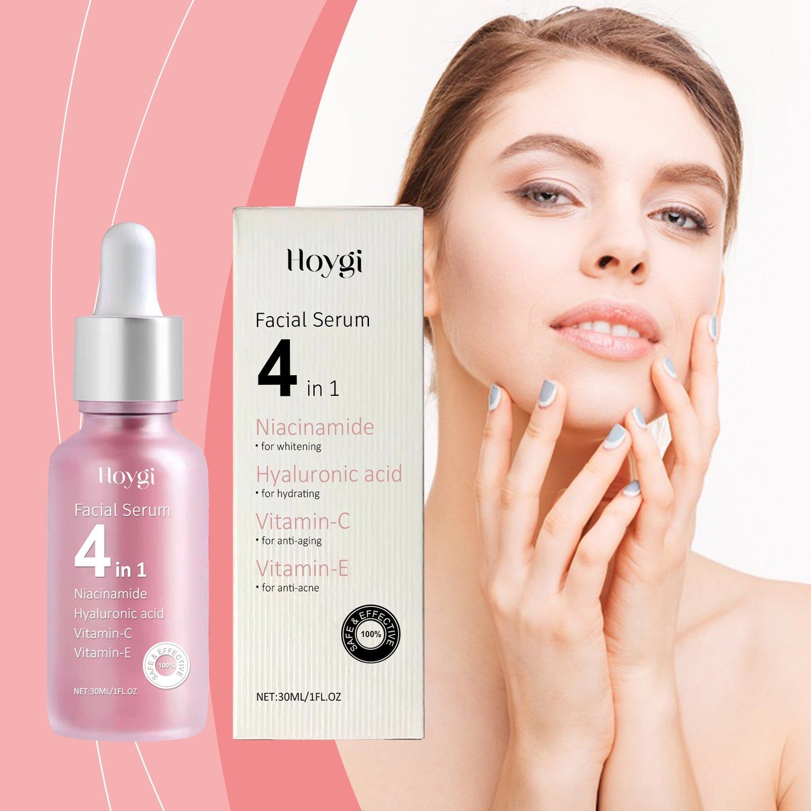 4-in-1 Skin Care Essence, Hydrating, Brightening, Anti-Aging, Deep Repair ,30ml