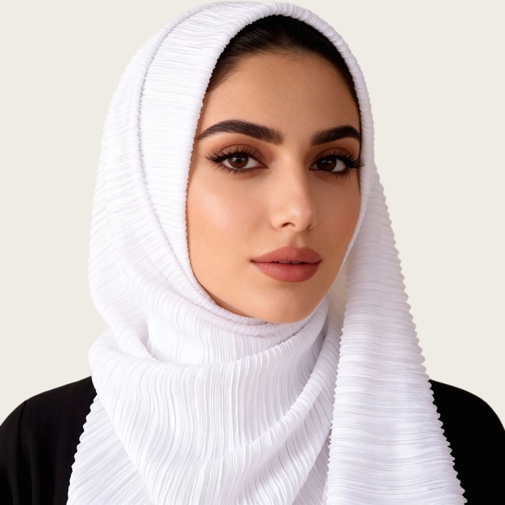 Gold Crinkle Hijab Scarf for Women Long Muslim Head Wrap