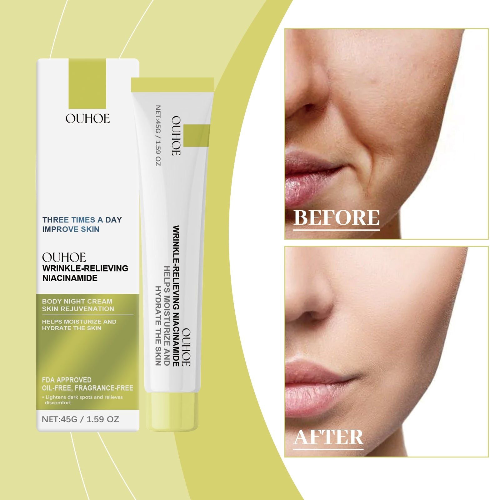 Revitalize Skin with Facial Repair Cream, Anti-Aging, Hydrating, Nourishing ,45g