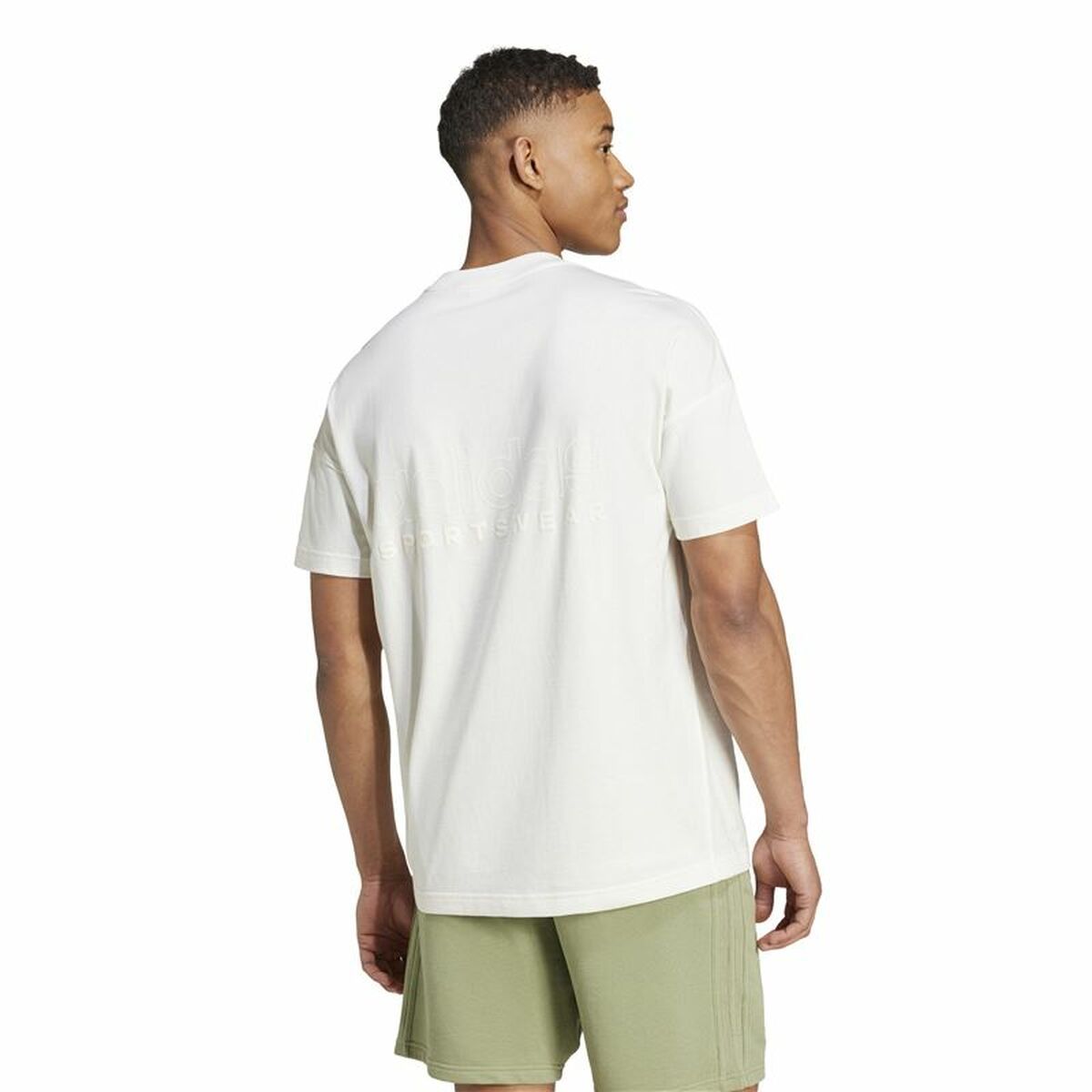 Men’s Short Sleeve T-Shirt Adidas All Szn Graphic White
