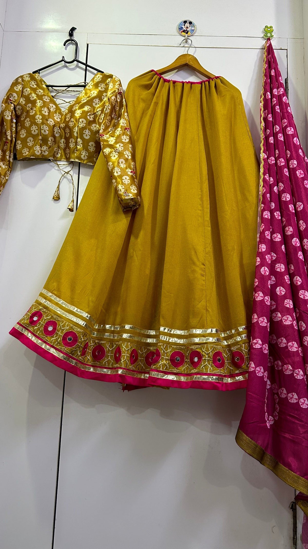 Fab Zone Designer Navratri Special Lehenga Choli With Thread & Real Mirror Work