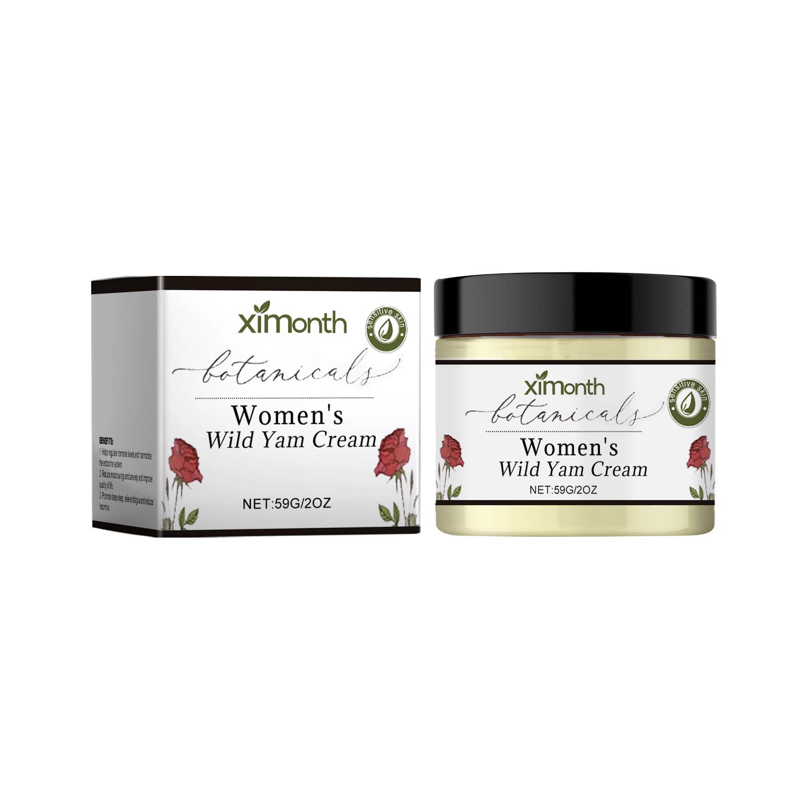 Body Care Cream, Nourishing Moisturizer for Glowing Skin, Natural Beauty ,59g