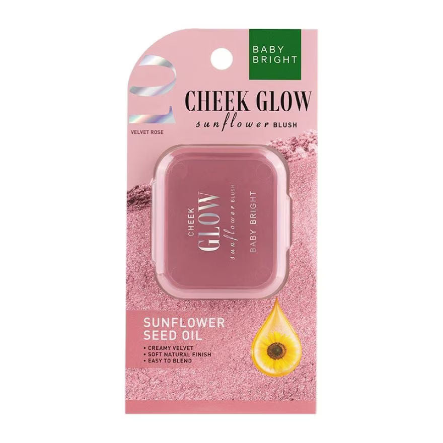 CHEEK GLOW SUNFLOWER BLUSH 5.2G BABY BRIGHT (M) 01 VELVET ROSE
