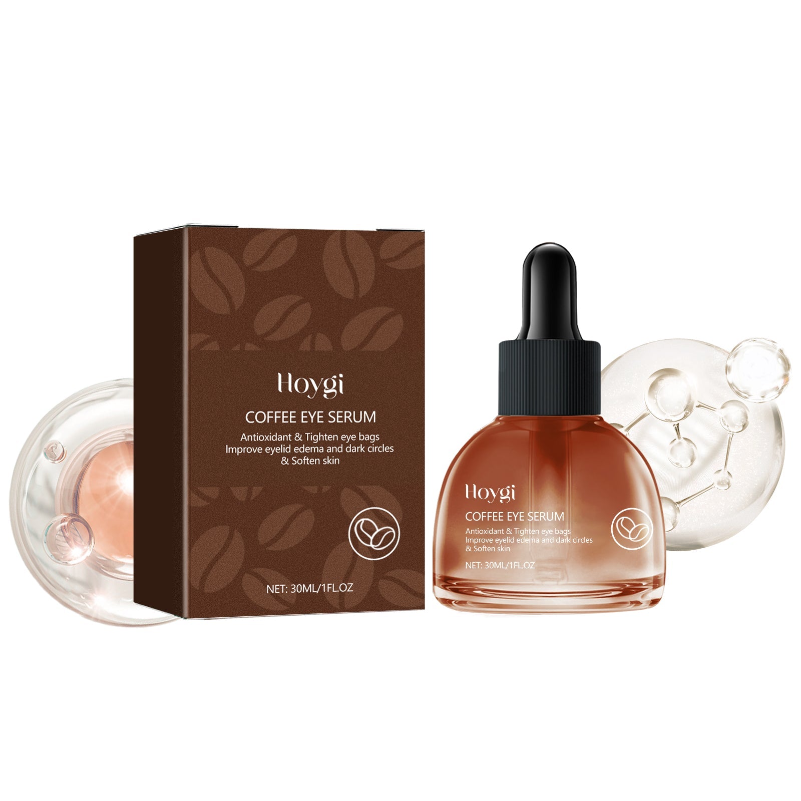 Revitalize Your Eyes with Coffee Serum, Reduce Wrinkles, Hydrate & Brighten ,30ml