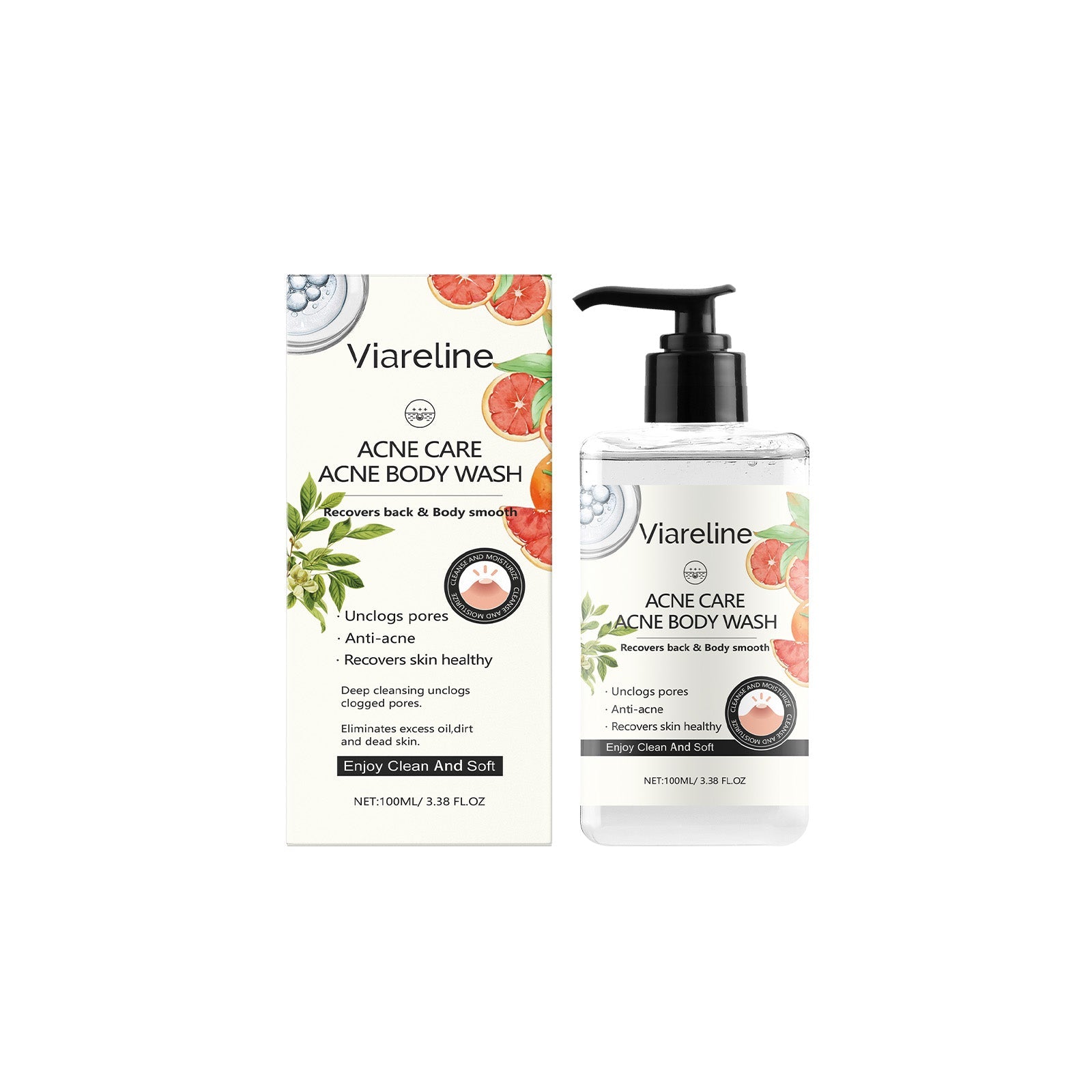 Body Cleansing Shower Gel, Hydrating, Moisturizing, Anti-Dryness, Refreshing, Skin Care ,100ml