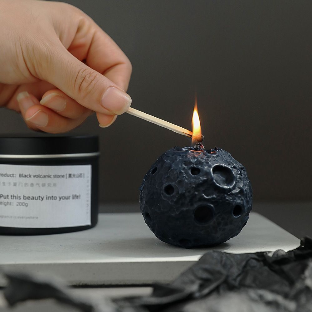 2pcs Scented Candles Spherical Moon Aromatherapy Candles Home Décor For Souvenir