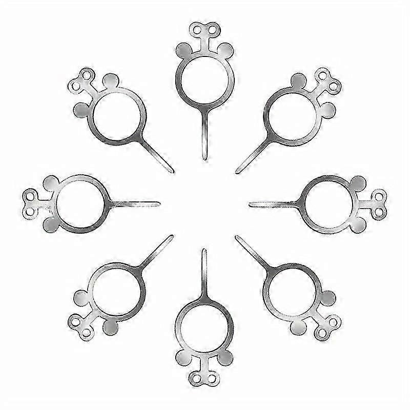 50-Piece Durable Metal SIM Card Tray Ejector Pin Set - Universal Key Tool for Apple iPhone & Android Phones (28mm Streamlined Design)