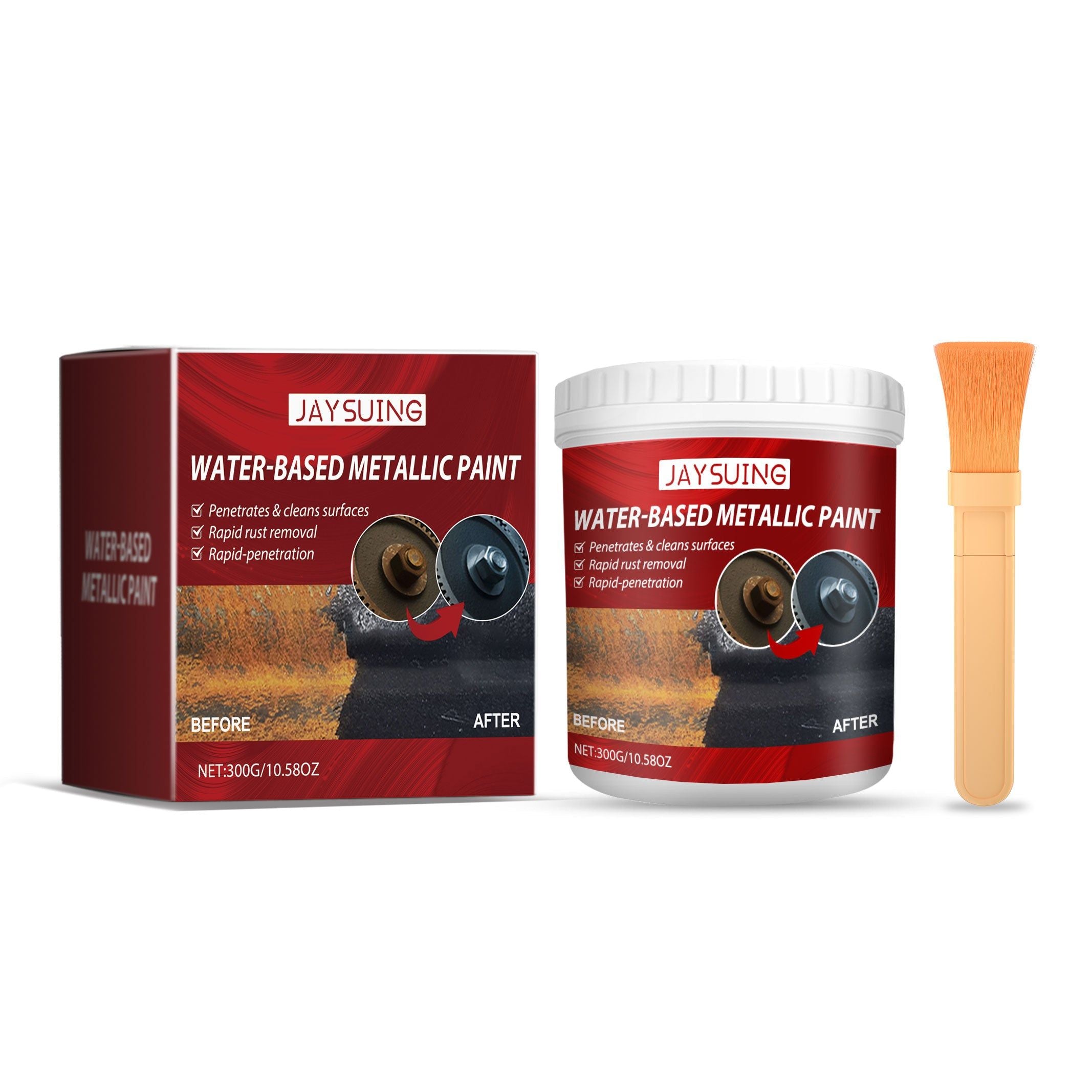 Rust Free Primer, Anti-Corrosion Metal Paint, Rust Prevention, Automotive & Home Use ,300g