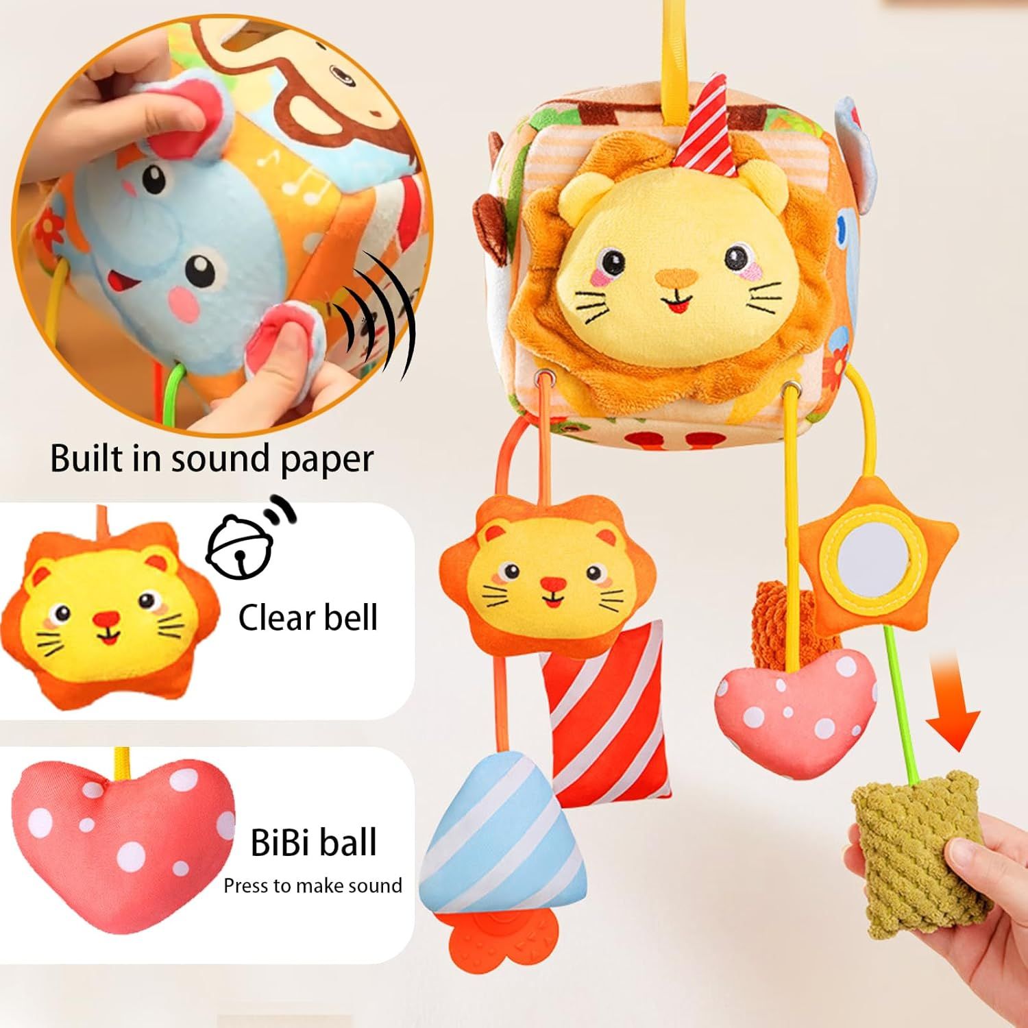 Montessori Baby Toy Baby Stroller Toy Early Educational Toy for Kids 1 2 3 Years Old