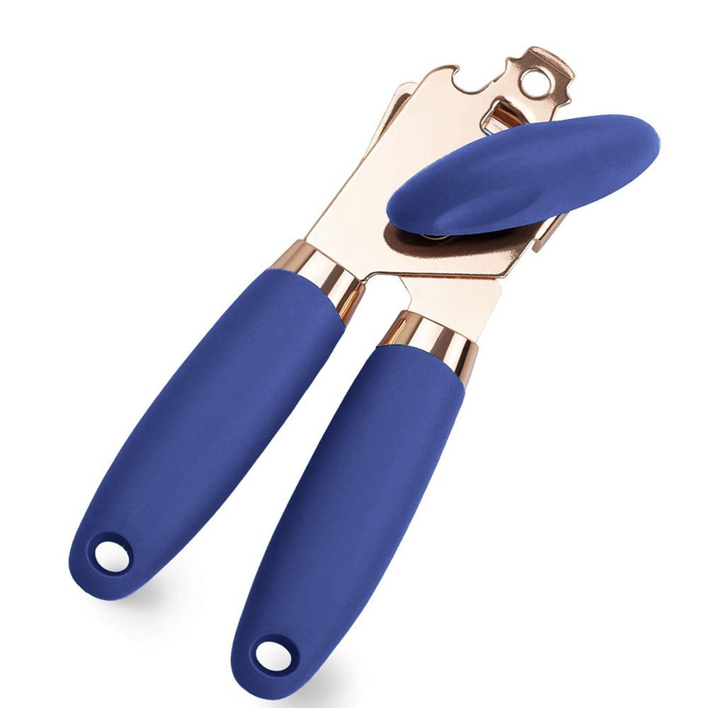Manual Can Opener With Anti Slip Grip Handheld Smooth Edge Ergonomic