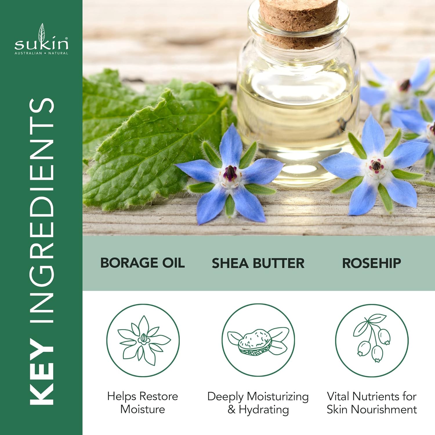 Sukin Moisture Restoring Night Cream, 120 Ml