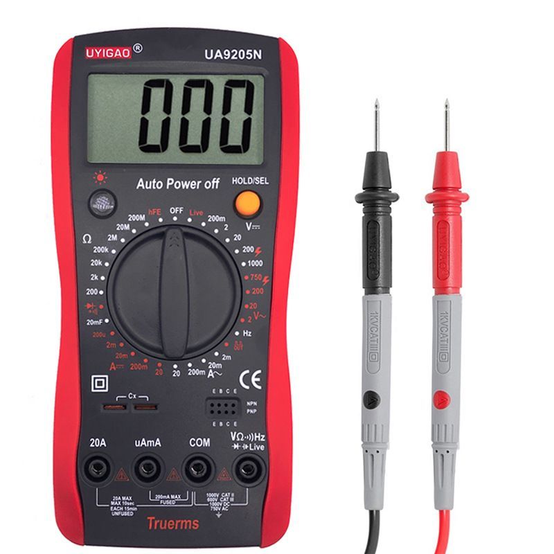 Digital Multimeter Voltmeter Ammeter Capacitance Tester Multi Range Automatic Resistance Meter