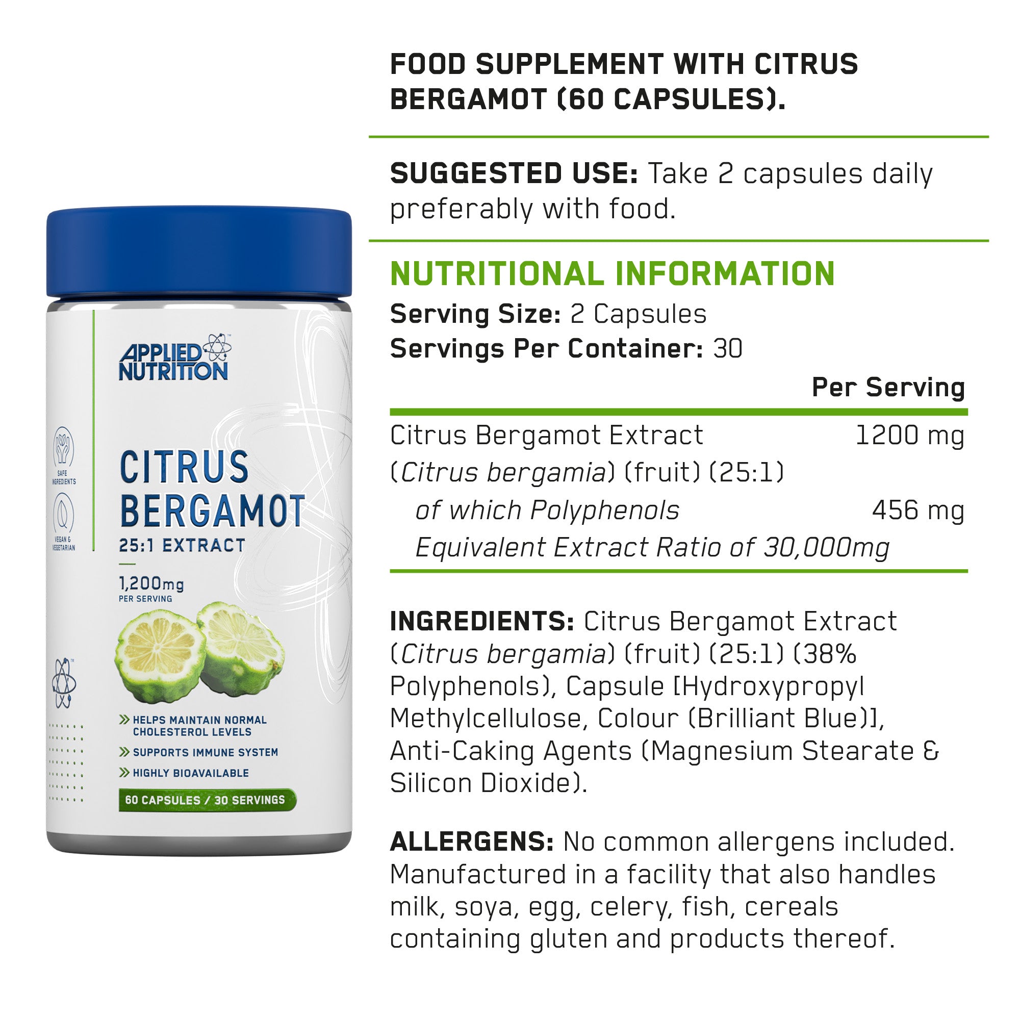 AN CITRUS BERGAMOT 1200MG 60CAPS
