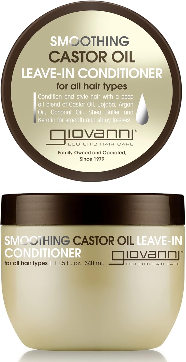 Giov Smoothing Castor Oil Leave In Condi : 11.5Fl Oz