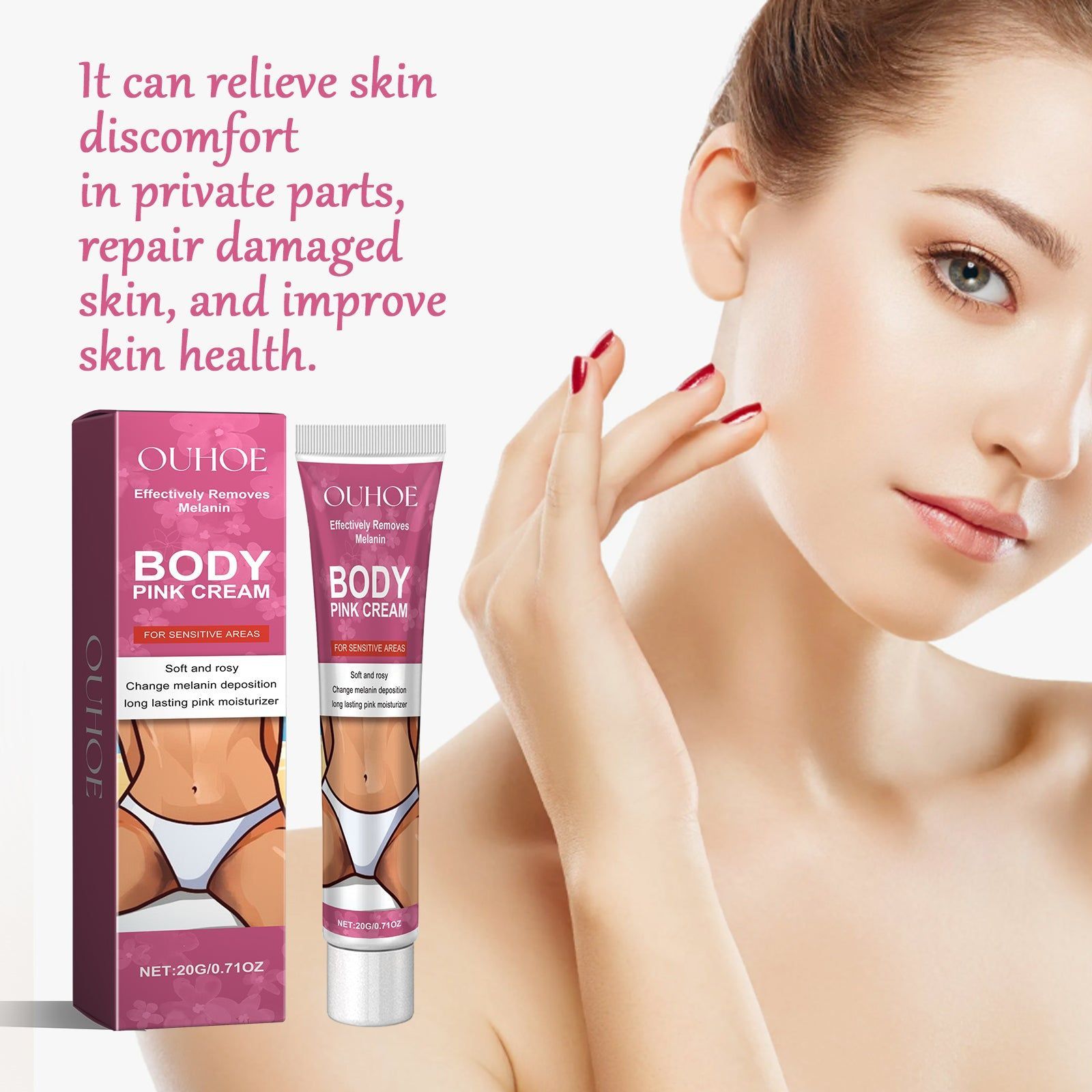 Brightening Body Cream for Dark Areas, Moisturizing, Hydrating, Lightening ,20g
