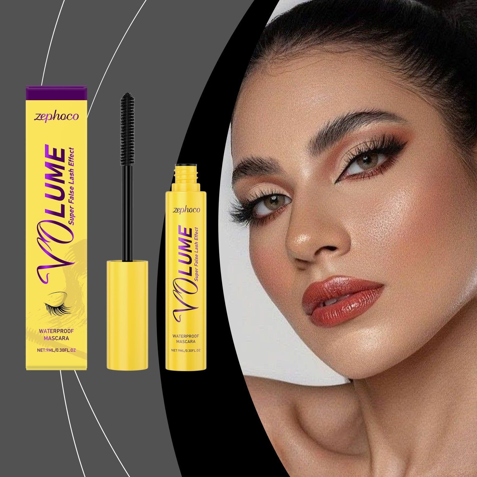 Black Mascara, Natural Beauty, Curling, No Clumping, Long-Lasting, Daily Wear ,9ml